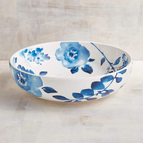 Pier 1 Imports - Porcelain Tile Coasters - Blue & White Set of 4 Moroccan  Floral